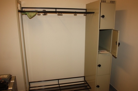 Wardrobe Furniture with 4 lockers to one side