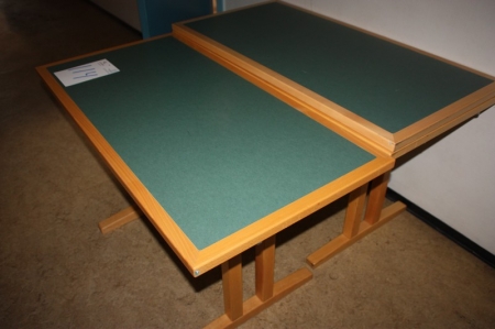 2 x table, approx. 125 x 62 cm, Cube Design, Hinnerup + extra worktop