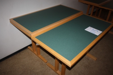 2 x table, approx. 125 x 62 cm, Cube Design, Hinnerup + extra worktop