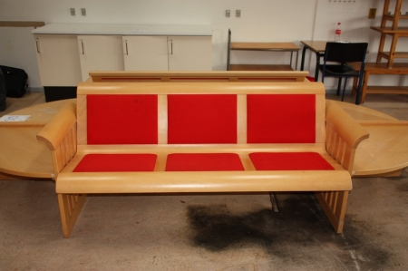 2 bænke med borde, ca. 330 x 175 cm
