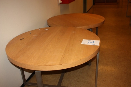 2 x tables, ø120 cm