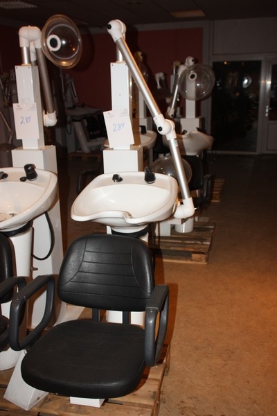 Hairdresser Vanity Chair and extractor hood