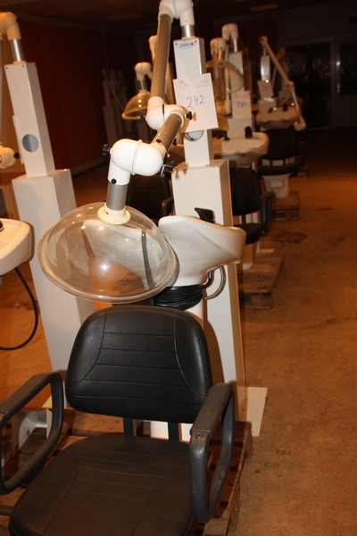 Hairdresser Vanity Chair and extractor hood