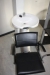 Hairdresser Workplace with hair wash basin + chair + exhaust + double-sided mirror on stand
