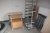 Table and 3 chairs + high chair + 2 PC Desks + tray trolley + 2 tables (separate) + miscellaneous