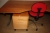 Electric height adjustable desk + chair + shelf + drawer + filing cabinet