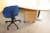 El-hæve sænke skrivebord, ca. 235 x 175 cm + skuffesektion + kontorstol