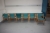 Table, approx 3650 x 700 mm + 7 chairs