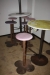 4 høje runde borde + diverse høje stole + billede