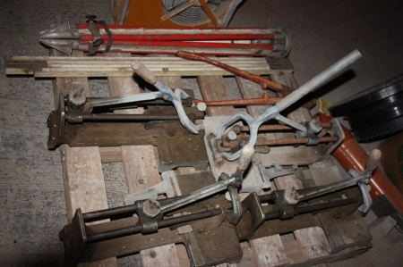 Pallet with 4 TILE CUTTERS, etc.