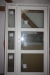 Entrance door with sidelight. 121 x 212 cm. White. Wood. Unused. Energy glass
