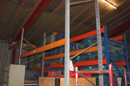 Two pallet racking without content