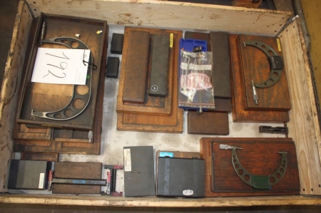 Pallet with Various measuring equipment
