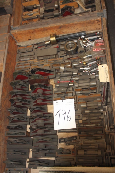 Pallet with various measuring tools