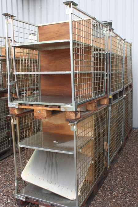 6 europallets with racking
