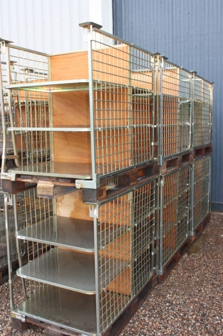 6 europallets with racking