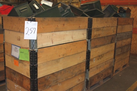 3 pallets with various assortment steel boxes