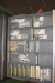 Tool cabinet, Lista, with various cutting tools, cutting pins, etc.