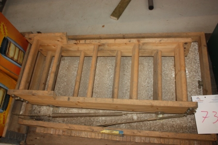 Loft Stairs mounted on the ceiling hatch, ca. 67.5 x 117.5 cm