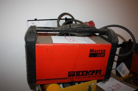 Stick welder, Kemppi Master 2200. Without welding cable