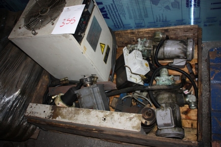Pallet with various pump motors