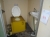 Toilet Scrubbing, Scandi Cell, toilet, sink and underlying tank, condition unknown