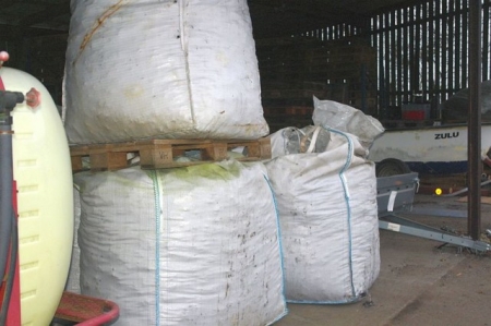 1 stk Big bag med kul. Ca. 1000 kg pr. sæk assorterede størrelser (arkiv foto)