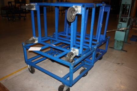 4 material carts for Euro pallets