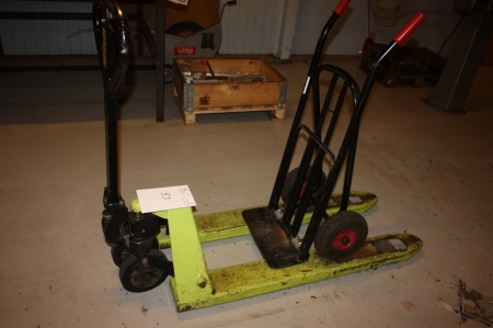 Low lifter and hand truck