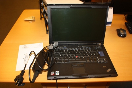 Bærbar PC, Lenovo T61 ThinkPad + strømforsyning