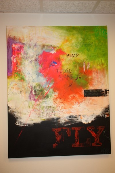 Painting, signed MARK, ca. 118 x 150 cm