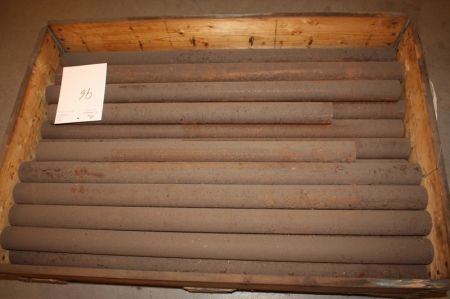 Pallet with solid rods, steel, ø 65 mm. Pallet not included