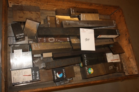 Pallet flow of goods labeled "tool quality steel". Pallet not included