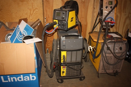 Welder, Esab MIG 4000i + wire feed unit, ESAB Feed 3004 + welding cable + welding torch