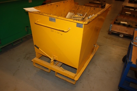 Vippecontainer, type 550/111-9926, 550 liter. Indhold: aluminium rester