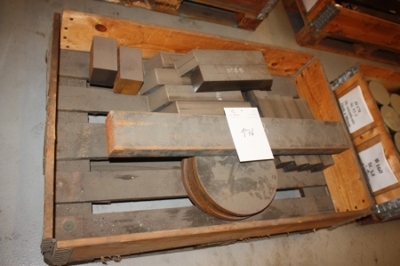 Pallet with various tool quality steel. Pallet not included