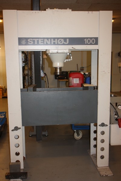 Hydraulisk presse, Stenhøj, 100 ton