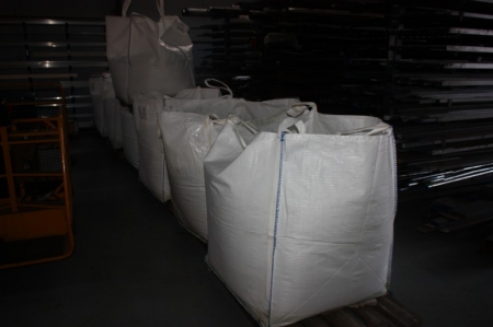 7 big bags of plastic granules