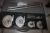 Bord med el-båndsliber, AEG HBS 1000E, ubrugt + el-slagnøgle, Makita TW 0350 + manuel rørbukker, Ridgid