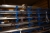 Pallet Racking, double-sided, 8 shelves, length 6 meters. Content, including rods, aluminum and stainless. Pallet not included