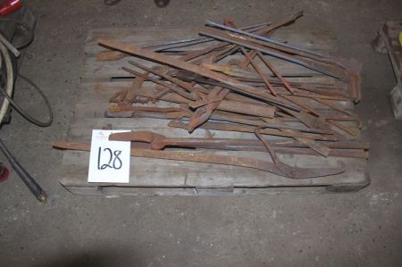 Pallet with various forge pliers