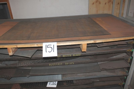 Pallet with perforated plates