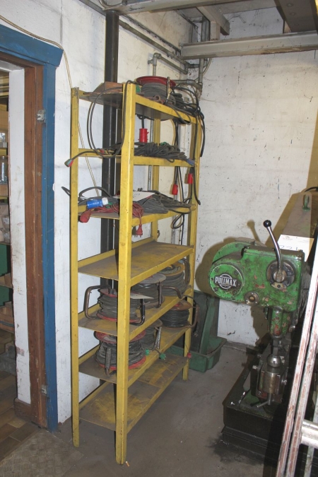 Steel rack with various cable