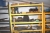 1 span steel bookcase with content