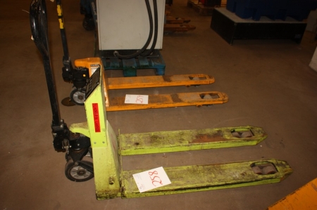 Low lifter with scale, max. 2,000 kg, Atlet