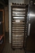 Rack cart with approx. 280 baking plates and perforated plated