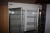 Freezer with glass front. Norpe. Dimension approx. length = 156 x D = 71 x Height = 200 cm.