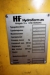 Hydraulisk presse, ensøjlet, (866). HF (HydroForm), type HF250-125. Maskinnr. 18-6-86.1119. Preskraft: 250 ton. Slaglængde: 750 mm. Bord: 1200x1000 mm. Lysgitter, Sick
