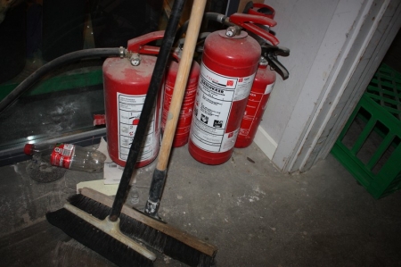 Lot firefighting equipment 2 + cost + disposal bag stand + aluminum ladder, 11 steps