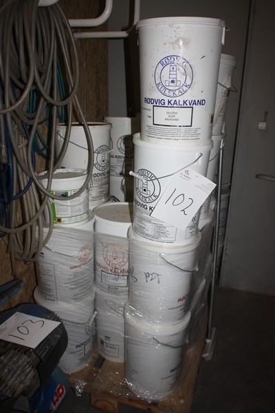 Lot lime water + slaked lime + lime milk, etc., 20 liter containers